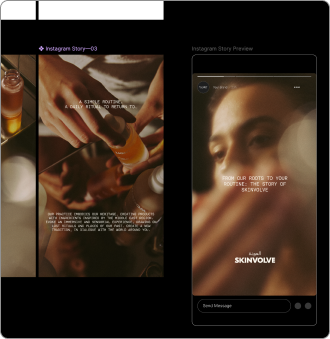 e.g. Skinvolve’s Story Templates